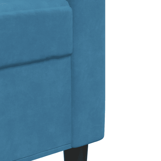 vidaXL 3 pcs conjunto de sofás com almofadões e rolos veludo azul vidaXL 3 pcs conjunto de sofás com almofadões e rolos veludo azul