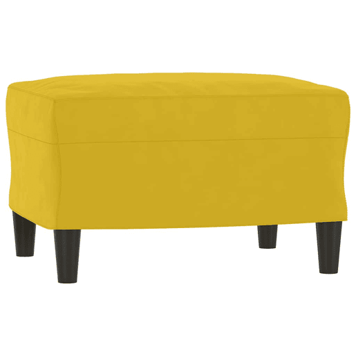 vidaXL 3 pcs conjunto de sofás com almofadas veludo amarelo vidaXL 3 pcs conjunto de sofás com almofadas veludo amarelo