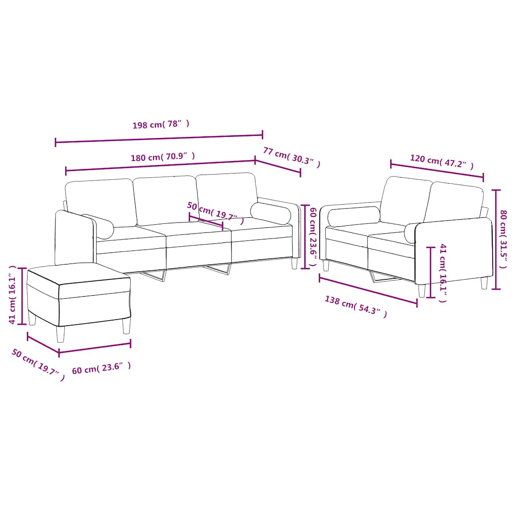 vidaXL 3 pcs conjunto de sofás com almofadas veludo amarelo vidaXL 3 pcs conjunto de sofás com almofadas veludo amarelo