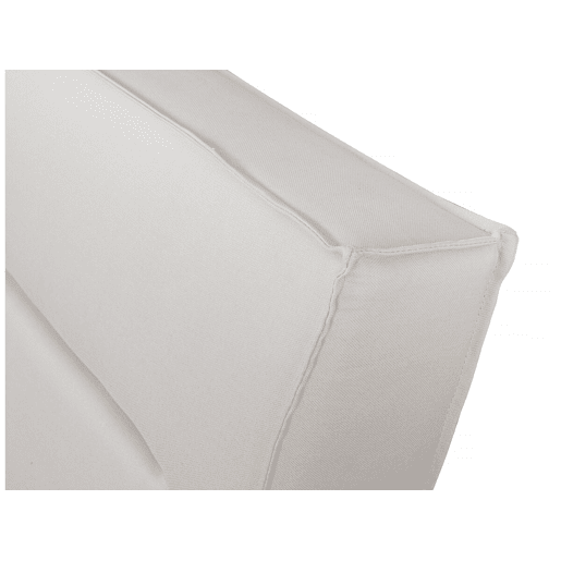 Cama de casal em tecido designer Moritz - 140 x 190 cm - Bege