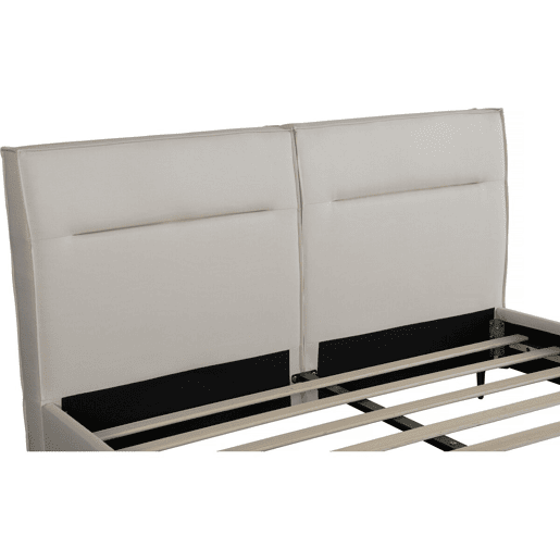 Cama de casal em tecido designer Moritz - 180 x 200 cm - Bege