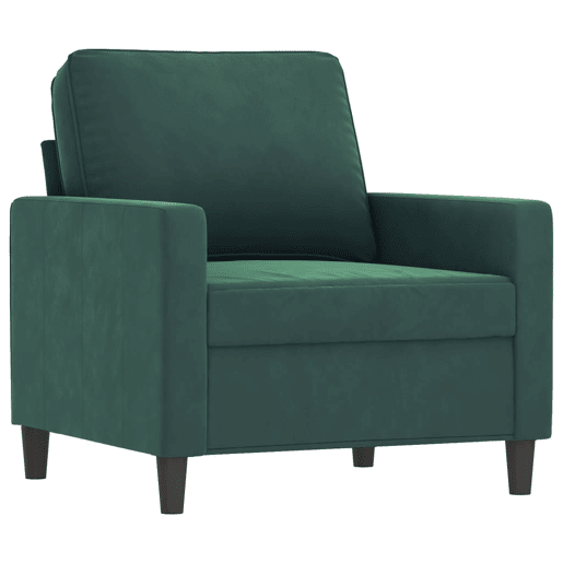 vidaXL 4 pcs conjunto de sofás veludo verde-escuro vidaXL 4 pcs conjunto de sofás veludo verde-escuro