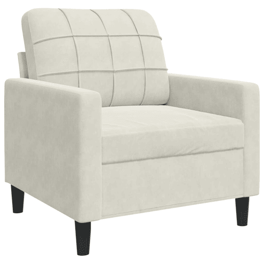 vidaXL 3 pcs conjunto de sofás com almofadões veludo cor creme vidaXL 3 pcs conjunto de sofás com almofadões veludo cor creme