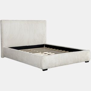 Cama de casal de veludo cotelê Montana - 180 x 200 cm - Bege
