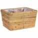 Cesto rectangular de bambú Cesto rectangular de bambú Marrón Claro