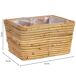 Cesto rectangular de bambú Cesto rectangular de bambú Marrón Claro