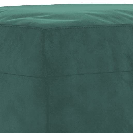 vidaXL 3 pcs conjunto de sofás com almofadas veludo verde-escuro