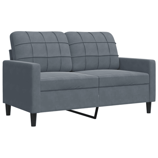 vidaXL 3 pcs conjunto de sofás com almofadões veludo cinzento-escuro vidaXL 3 pcs conjunto de sofás com almofadões veludo cinzento-escuro