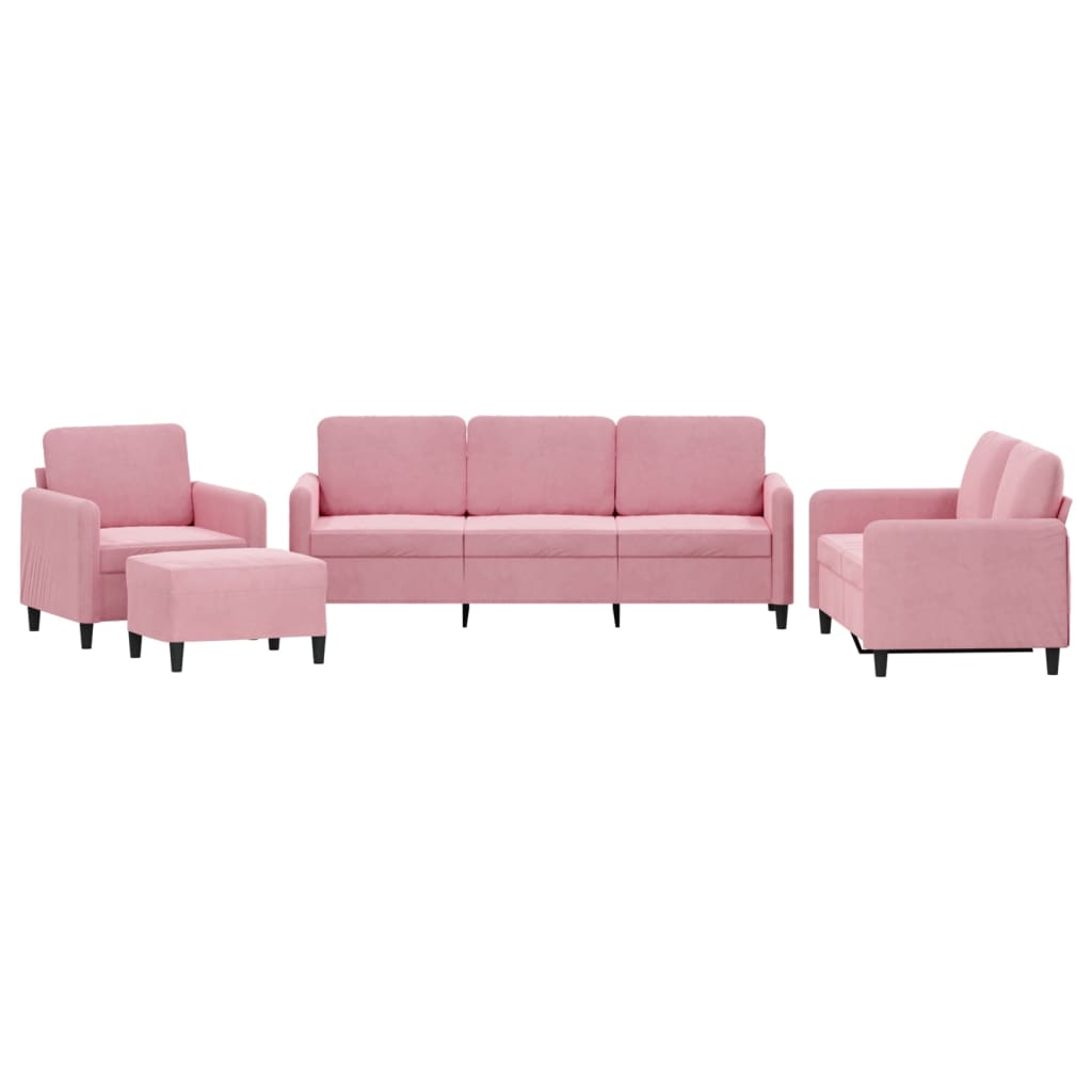 Juego De Sofás Rosa