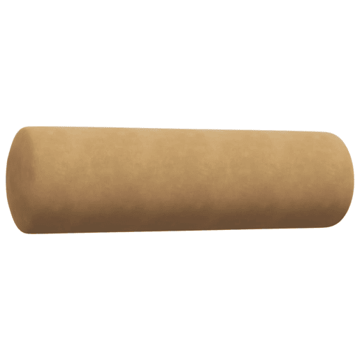 vidaXL 3 pcs conjunto de sofás com almofadões e rolos veludo castanho vidaXL 3 pcs conjunto de sofás com almofadões e rolos veludo castanho