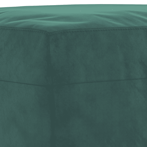 vidaXL 4 pcs conjunto de sofás com almofadas veludo verde-escuro