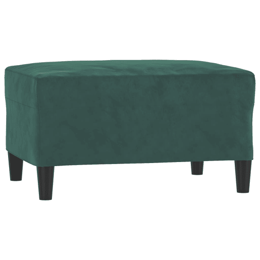 vidaXL 4 pcs conjunto de sofás com almofadas veludo verde-escuro