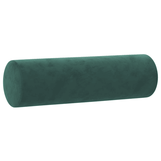 vidaXL 4 pcs conjunto de sofás com almofadas veludo verde-escuro