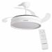 Ventilador de Techo con Luz LED y 4 Aspas Retráctiles Ventilador de Techo con Luz LED y 4 Aspas Retráctiles Blanco