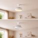 Ventilador de Techo con Luz LED y 4 Aspas Retráctiles Ventilador de Techo con Luz LED y 4 Aspas Retráctiles Blanco