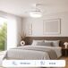 Ventilador de Techo con Luz LED y 4 Aspas Retráctiles Ventilador de Techo con Luz LED y 4 Aspas Retráctiles Blanco