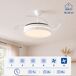 Ventilador de Techo con Luz LED y 4 Aspas Retráctiles Ventilador de Techo con Luz LED y 4 Aspas Retráctiles Blanco
