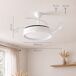 Ventilador de Techo con Luz LED y 4 Aspas Retráctiles Ventilador de Techo con Luz LED y 4 Aspas Retráctiles Blanco