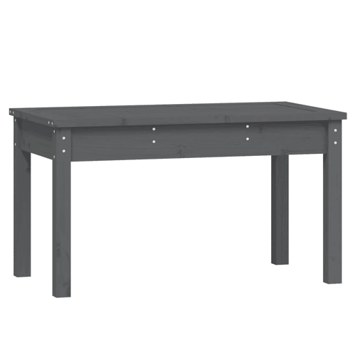 vidaXL Banco de jardim 80x44x45 cm madeira de pinho maciça cinzento