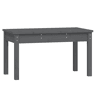vidaXL Banco de jardim 80x44x45 cm madeira de pinho maciça cinzento