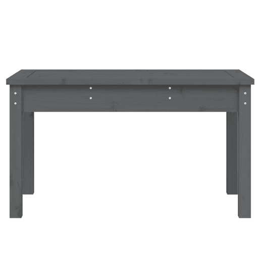 vidaXL Banco de jardim 80x44x45 cm madeira de pinho maciça cinzento