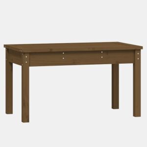 vidaXL Banco de jardim 80x44x45cm madeira de pinho maciça castanho-mel