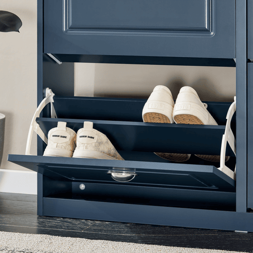 Banco para sapatos com 4 abas Organizador FSR79-B SoBuy PT