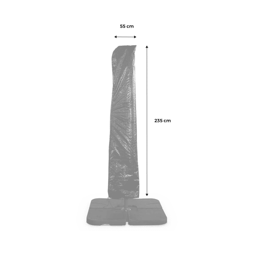 Cobertura de Hardelot, Biscarosse, Falgos e Dinard, Cobertura protectora para guarda-sol, Preto, 52x45x235 cm
