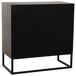 Cómoda de 4 cajones de madera y metal Cómoda de 4 cajones de madera y metal Marrón