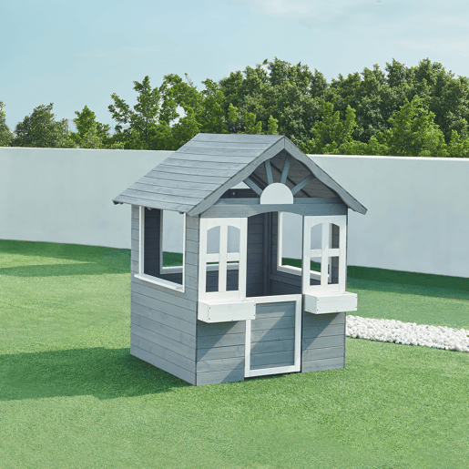 Casa de brincar para crianças Vesa 138x120x102 cm Cinzento casa.pro Casa de brincar para crianças Vesa 138x120x102 cm Cinzento casa.pro