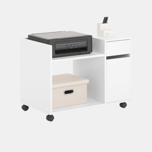 Armário de suporte para impressora multifuncional ASK02-W SoBuy PT