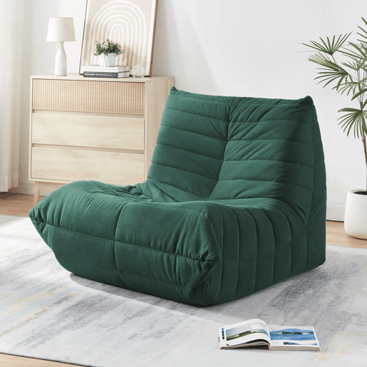 Poltrona de chão Kodsø Cordão 75x90x100 cm Verde en.casa