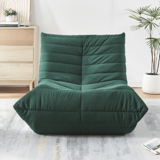 Poltrona de chão Kodsø Cordão 75x90x100 cm Verde en.casa