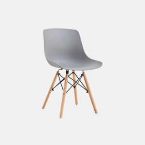 Conjunto de 4 cadeiras de jantar Fredo Cinzento 52 x 79 x 46 cm