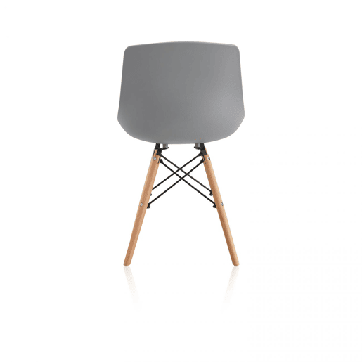 Conjunto de 4 cadeiras de jantar Fredo Cinzento 52 x 79 x 46 cm