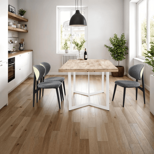 Mesa de jantar Jokul 150 Branco - Carvalho 150 x 76 x 90 cm