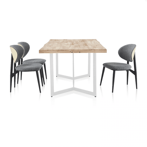 Mesa de jantar Jokul 150 Branco - Carvalho 150 x 76 x 90 cm