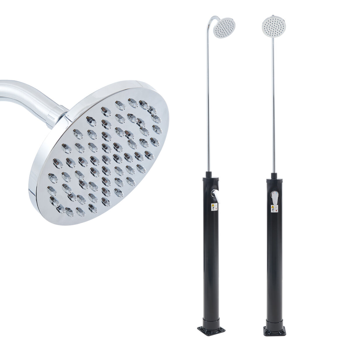 Ducha solar Ampend con cabezal giratorio 9 L casa.pro