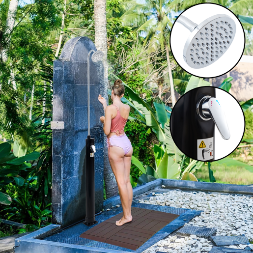 Chuveiro solar Ampend até 60 °C plástico aço 9L preto casa.pro Chuveiro solar Ampend até 60 °C plástico aço 9L preto casa.pro