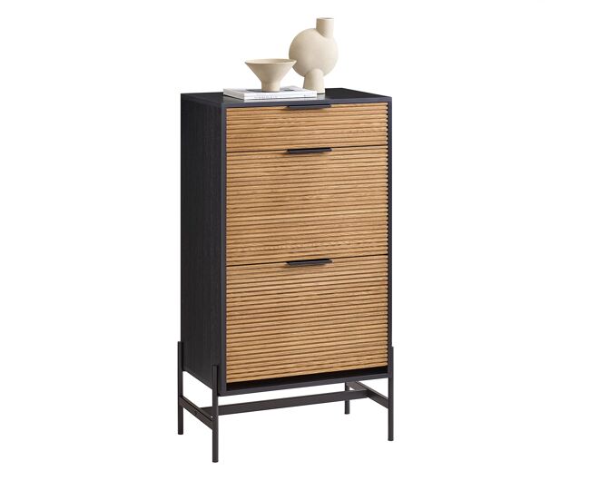 Zapatero estrecho con 2 solapas organizador hfsr03-sch sobuy es