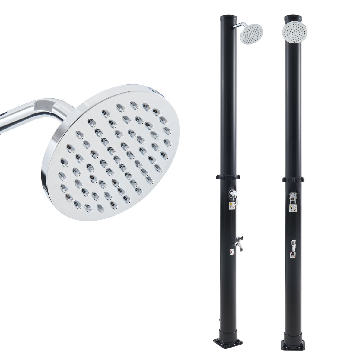 Ducha solar Frerievn con cabezal giratorio grifo 18L casa.pro