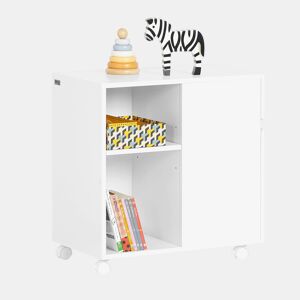 Armário de escritório para impressoras de rolos com gavetas e compartimentos 58 x 35 x 59 cm ASK05-W SoBuy PT