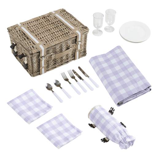 Cesto de piquenique Bisceglie para 2 pessoas naturezaroxo casa.pro