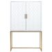 Armario de 2 puertas de madera y metal Armario de 2 puertas de madera y metal Blanco