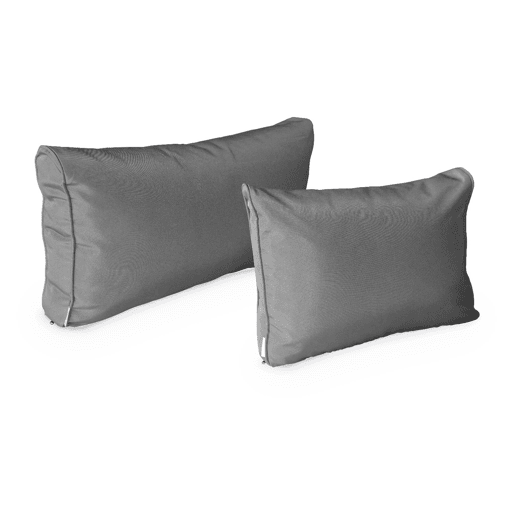 Capas de almofada para mobiliário de jardim, Tripoli, Cinza, 140x70x12 cm