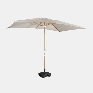 2x3m guarda-sol rectangular, multiposicional, Touquet, Zibelina, 184x13x13 cm