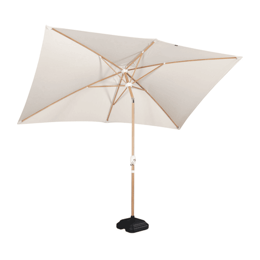 2x3m guarda-sol rectangular, multiposicional, Touquet, Zibelina, 184x13x13 cm