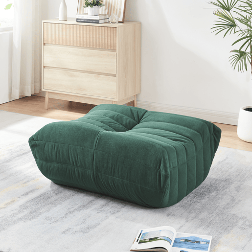Banco de pés Kodsø Cordão 35x80x65 cm Verde en.casa