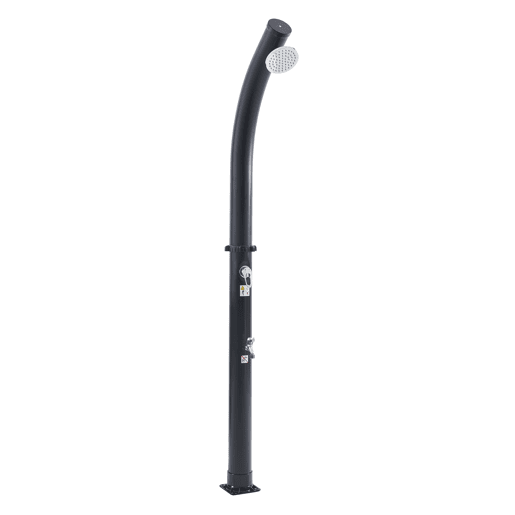 Ducha solar Kebomi com chuveiro de pé 18L - Negro casa.pro Ducha solar Kebomi com chuveiro de pé 18L - Negro casa.pro