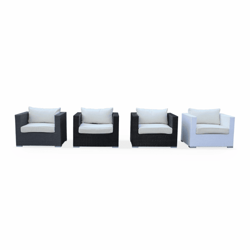 Capas de almofada para mobiliário de jardim, Venezia, Cru, 140x70x12 cm